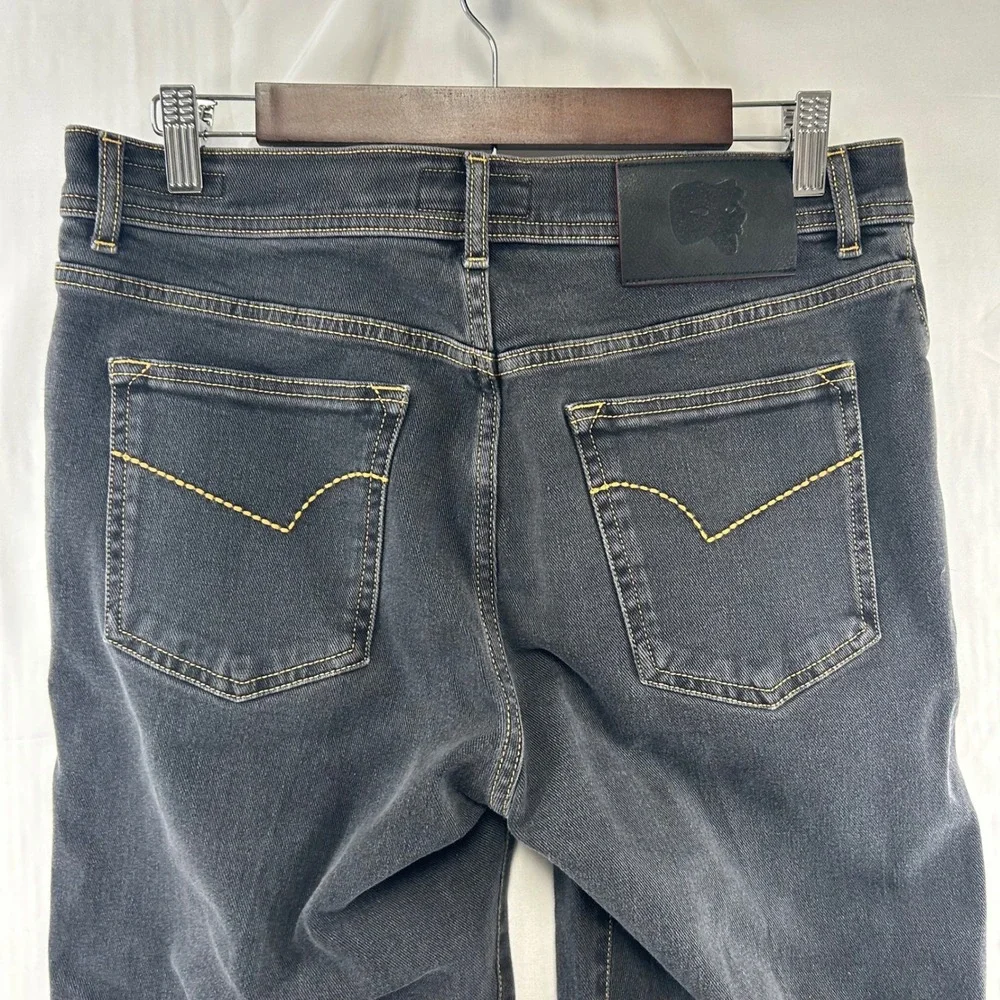 Marco Pescarolo NeranoM18 Jeans Mens 32x28 Euro 50 Charcoal Italian Button Fly